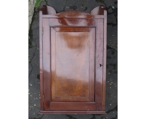 MAHOGANY WALL MOUNTING SINGLE DOOR CUPBOARD 