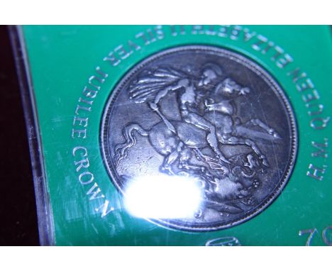 An 1889 Victorian silver crown 
