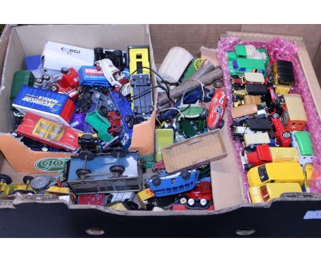 A large job lot of assorted die-cast models including Dinky and Corgi etc. 