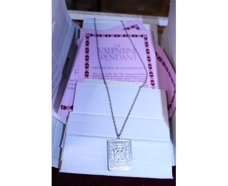 A stirling silver pendant and chain 35.25 grams 