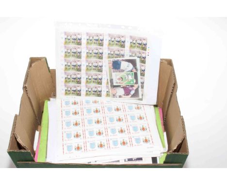 A good large quantity of football postage complete sheet stamps, approx 400 (duplications). Issued by Easdale, Gugh Island, S