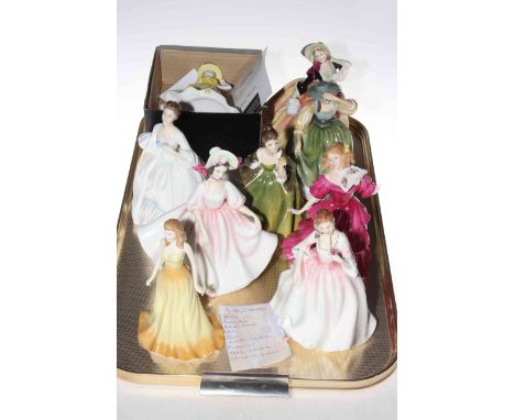 Nine Royal Doulton ladies including Sunday Best, Autumn Breeze, Fleur, Buttercup, Opal, Springtime, etc.