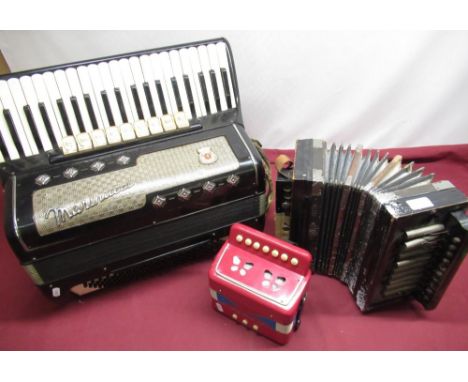 1950's Recineti "Marinucci" piano accordion, early C20th accordion and child's accordion (3) 