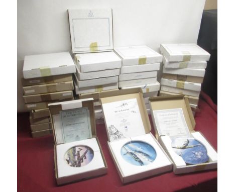 Large collection of Royal Doulton, Coalport, Bradford exchange and Royal Worcester Collectors plates relating to the R.A.F. a