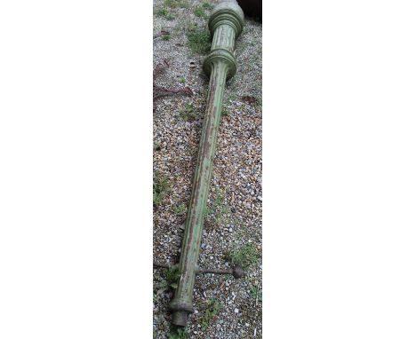 Large cast iron street lamp stand (no top) approx. H330cm 