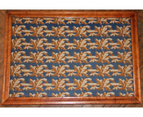 Neville Hickman - thirteen tapestry pictures, in 19t century style, including one in maple frame and a Chinese silk panel dec