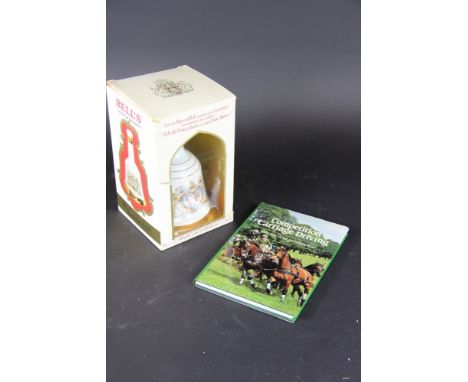 A Bells Scotch Whisky decanter and stopper by Wade, celebrating the marriage of Charles and Diana, boxed; and DUKE OF EDINBUR