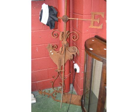 Architechtural salvage- a large roof mounted Cockerel  weather vane