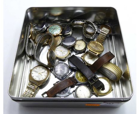 A collection of gent's wristwatches, to include Sekonda and Timex etc 