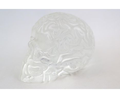 Emilio Garcia (b1981) Skull Brain Clear resin segmented sculpture, Artist Proof, 2016, hand engraved signature, with certific