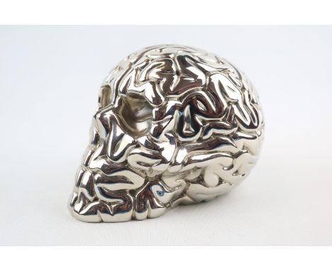 Emilio Garcia (b1981) Skull Brain Chrome segmented sculpture. Ltd edition 11/20 with certificate of authenticity. The new lim