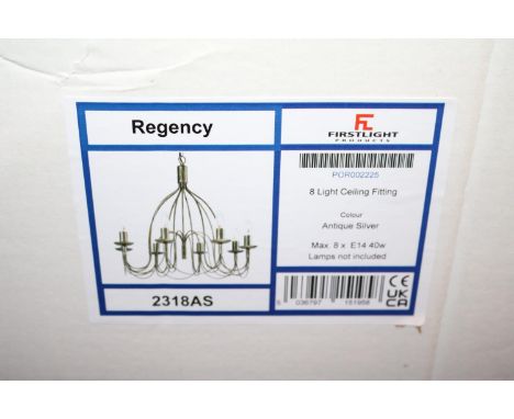 Regency 8 Light Ceiling Chandelier 