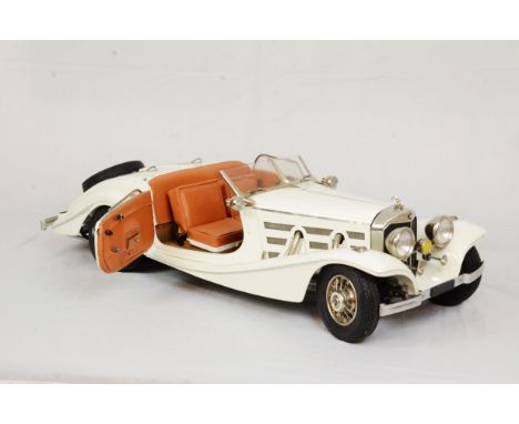 Pocher Mercedes-Benz 540K Cabrio Special 1936 1:8 scale model car made from model kit.  Average condition, bent plastic Merce