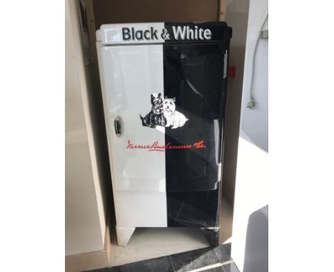 1949 Frigidaire Black &amp; White Scotch Whisky Refrigerator Height: 150 cm. Width: 74 cm. Depth: 60 cm. Condition: Good. Loc