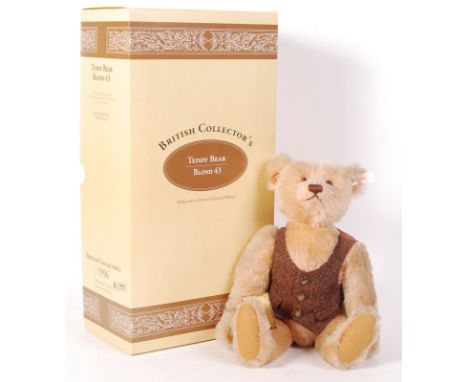 A Steiff made Limited Edition British Collector's Teddy Bear ' Blond 43 '. Only ever displayed, chest and ear tag present. Wi