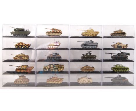 A good collection of 20x assorted Del Prado made 1:72 scale diecast&nbsp;model military tanks and armoured vehicles. All appe