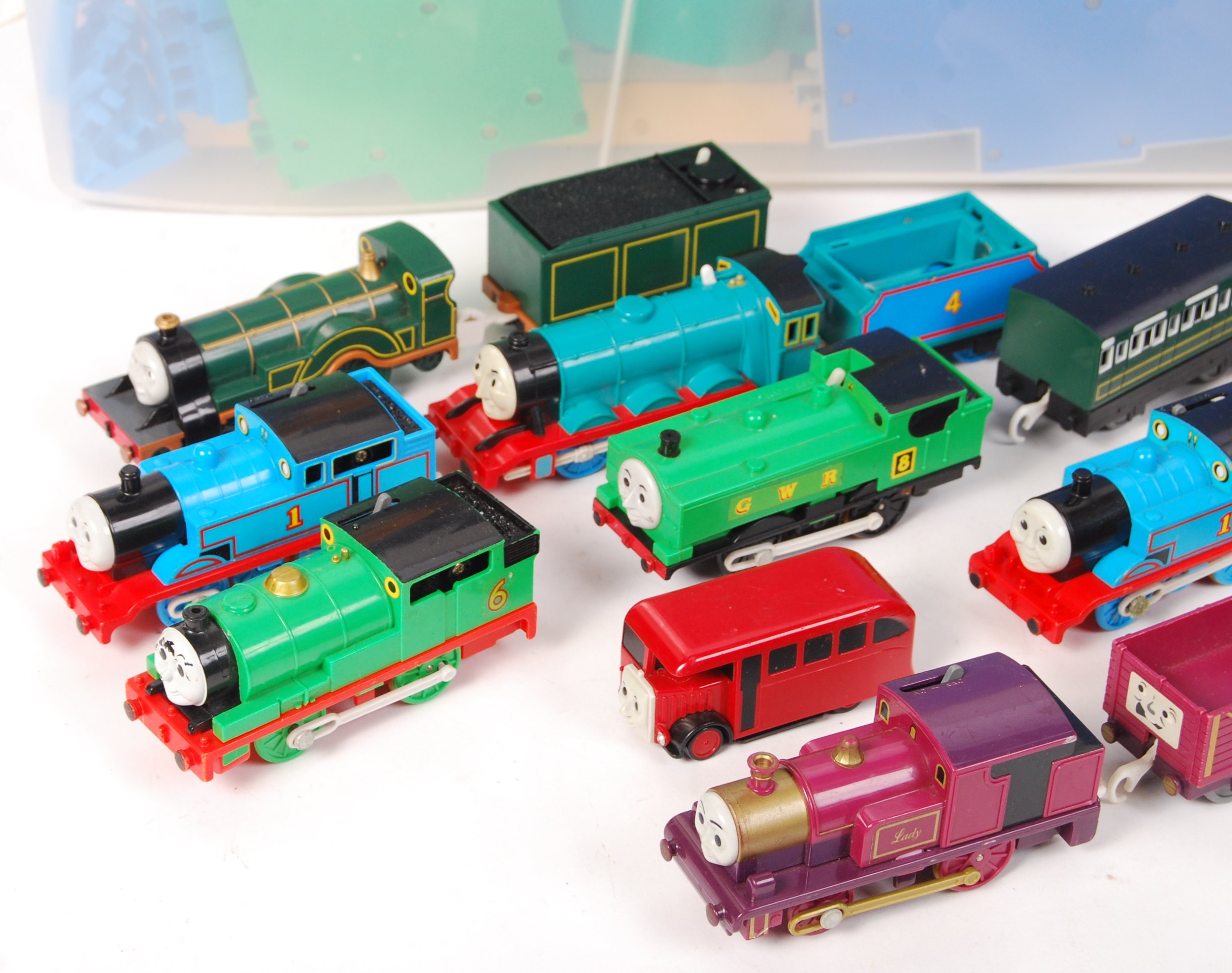 A LARGE Collection Of Assorted C Tomy Made Thomas The Tank Engine Battery Operated Train