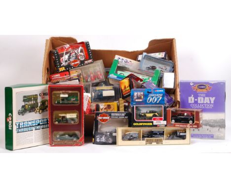 A good collection of approx 40x assorted boxed diecast models. Good selection, to include; Matchbox, Corgi, some gift sets, C