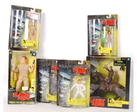 A good collection of 6x assorted Hasbro ' Planet Of The Apes ' boxed action figures. All factory sealed, all appear mint and 
