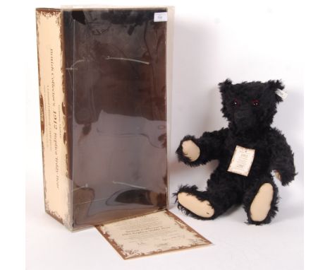 A Steiff 2012 Centenary ' Titanic ' large teddy bear. Black mohair (as was originally produced in 1912, in mourning for those