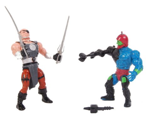 Two original vintage 1980's Mattel made He-Man Masters Of The Universe ( MOTU ) action figures to include; Blade ( complete w