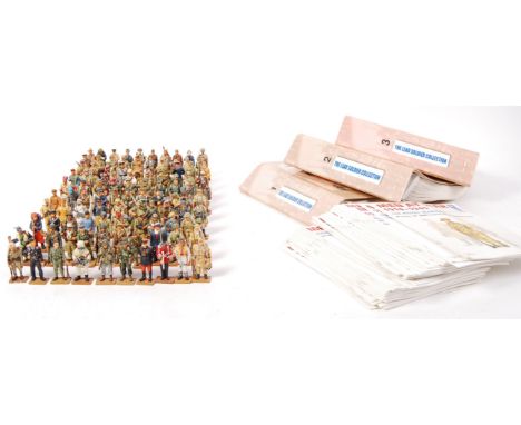 A large collection of approx 100x Del Prado metal scale model military soldiers - from various conflicts. Each complete with 