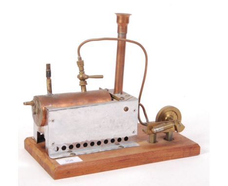 A vintage possibly scratch built (or built from parts of other engines) steam engine plant. Comprising of a 5" boiler, mounte