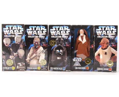 A collection of 5x Kenner made Star Wars ' Collectors Series ' 12" scale action figures. Comprising: Admiral Ackbar, TIE Figh