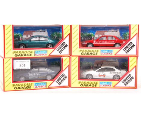 A collection of 4x Australian made ' Paradise Garage ' 1:43 scale precision diecast models. All from the Holden Commodore's C