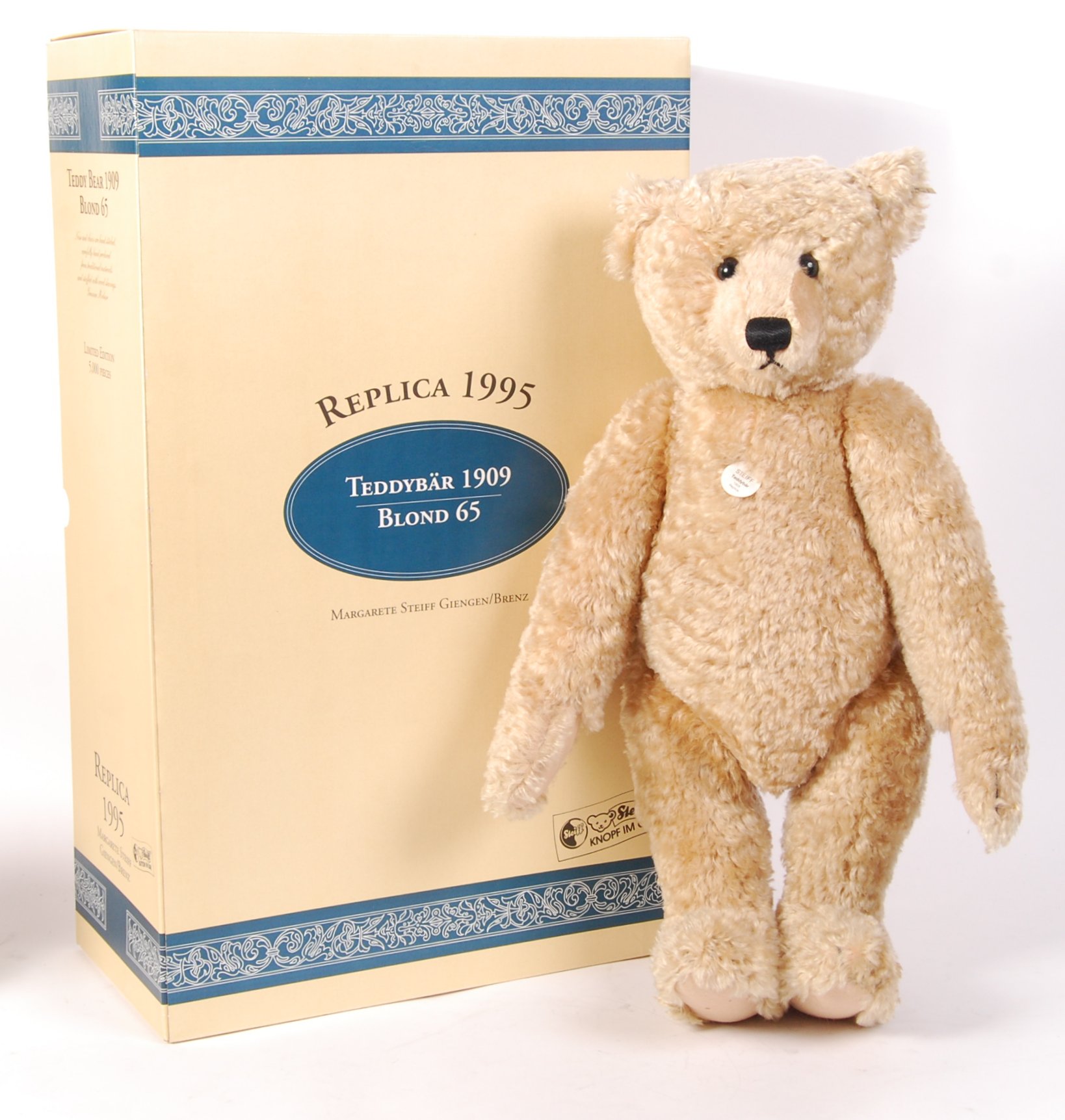 steiff original teddy bear replica 1909