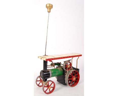 A vintage original Mamod made TE1A live steam traction engine / steam tractor. Complete with the original burner tray, and st