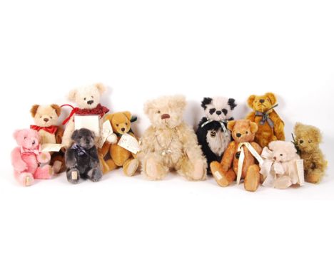 A collection of 11x Dean's Rag Book Company made limited edition Collector's Club / Membership bears. All only ever displayed