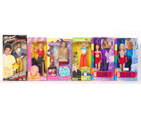 A good collection of 6x assorted 12" scale music / singer related dolls / action figures. Comprising: 2x Hasbro ' S Club 7 ' 