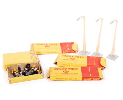 A collection of 4x vintage Dinky Toys boxed diecast model roadside accessories. Comprising: a complete set of Dinky 777 ' 12 