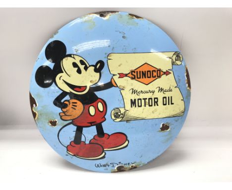 Enamel Mickey Mouse sign