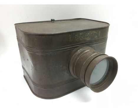 An antique magic lantern.