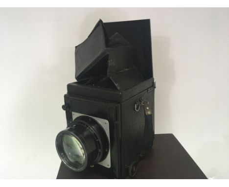 An interesting full plate camera The Thornton Packard Special Ruby Reflex. With attached Air Ministry 14A/780 lens also with 