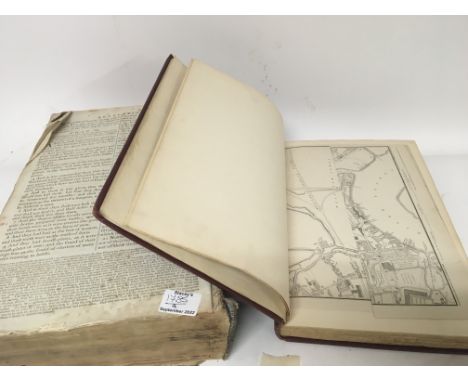 An interesting historical book with maps and illustrations Popular Blackwell Bow Old Ford each page in the form of press cutt