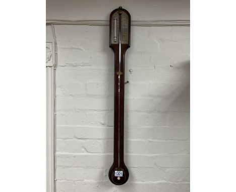 A Mercury stick barometer.