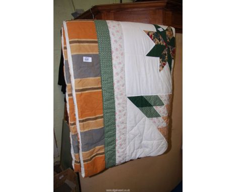 A patchwork quilt.