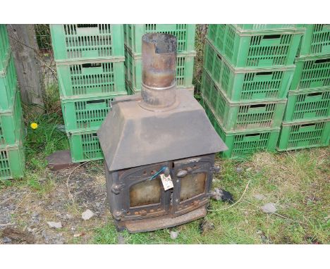 A "Villager'' Woodburner, 23" x 13" x 26" high.