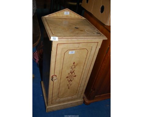 A pot cupboard,  14 1/2" x 13" x 32" high.