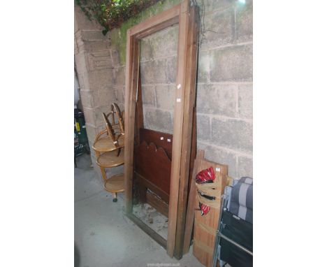A child's single bed.