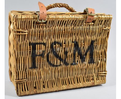 A Small Fortnum &amp; Mason Wicker Hamper, 31.5cm Wide 