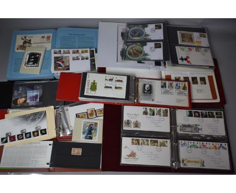 A Collection of Various Sets of First Day Covers, Stamp Albums, Ring Binder Containing First Day Covers etc 