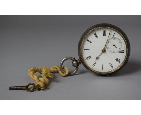 A Silver Cased Pocket Watch, the Fusee Moment Stamped Maddock, Frodsham, London 1884 