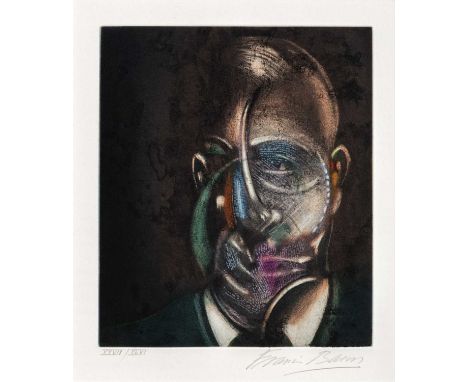Francis Bacon (British 1909-1992), 'Portrait Of Michel Leiris', 1990, etching with aquatint on Arches paper, signed and numbe