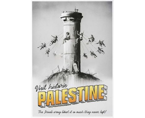 Banksy (British 1974-), 'Visit Historic Palestine', 2018, offset lithograph in colours on wove paper, bearing the Walled Off 