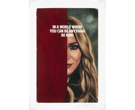 Connor Brothers (British Duo), 'In A World Where You Can Be Anything Be Kind', 2022, pigment print with silkscreen varnish on