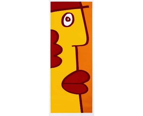 Thierry Noir (French 1958-), 'I Am Looking In The Same Direction As You', 2005, screenprint on glossy wove paper, signed, dat